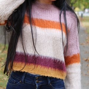 Hippie Rose Crop Knit Sweater